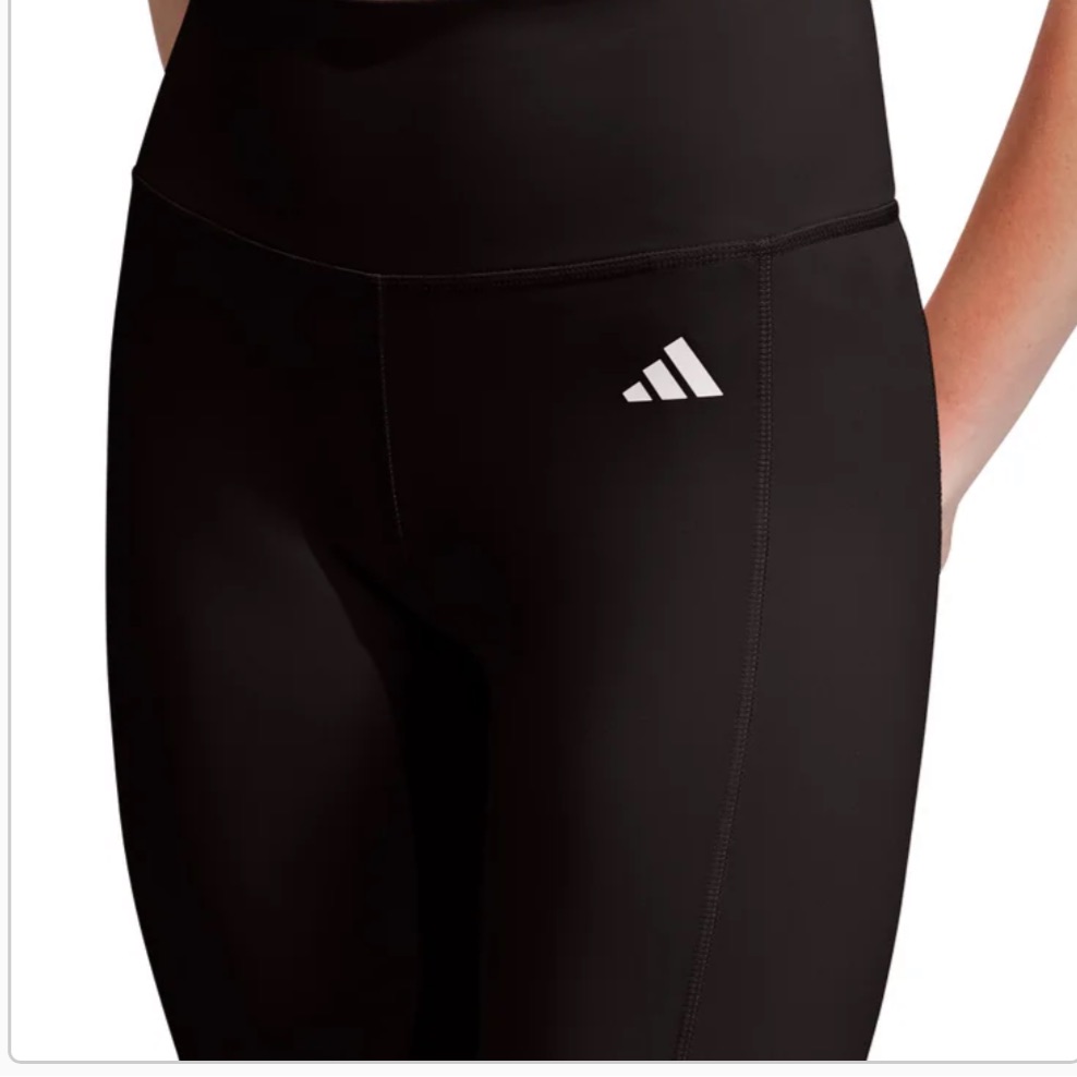Adidas Womens Size Small 7/8 High Rise Tights Legging Black Nwt